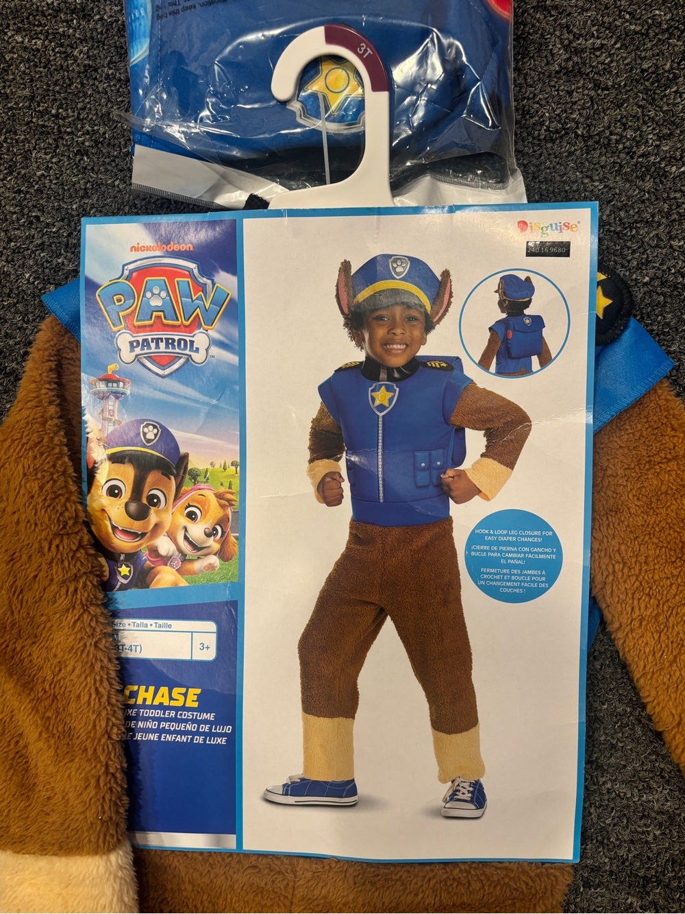 Paw Patrol Chase Costume - 3T